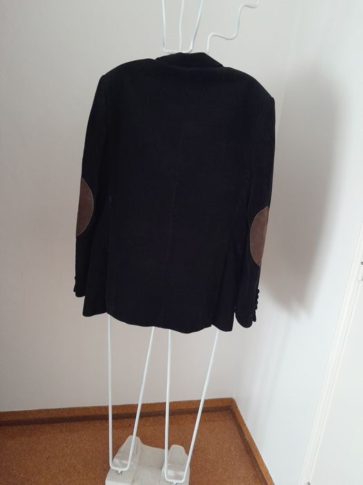 Blazer Homem azul escuro,em Bombazine.