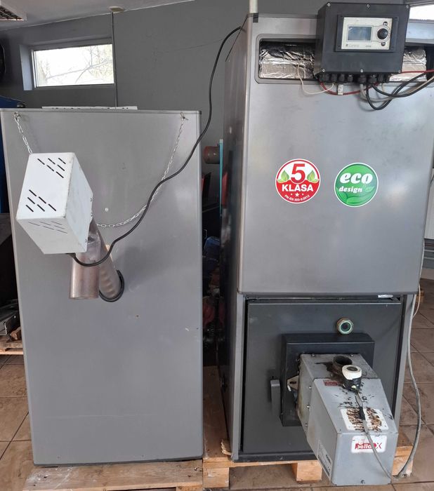 2020 Piec 5 kl Pellux 20 kW kocioł automat CO podajnik pellet zasobnik