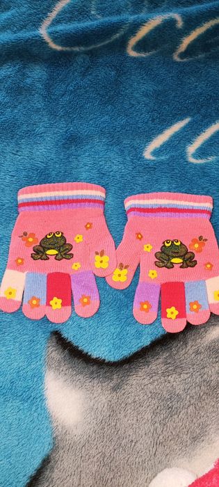 Bardzo kolorowe rekawiczki