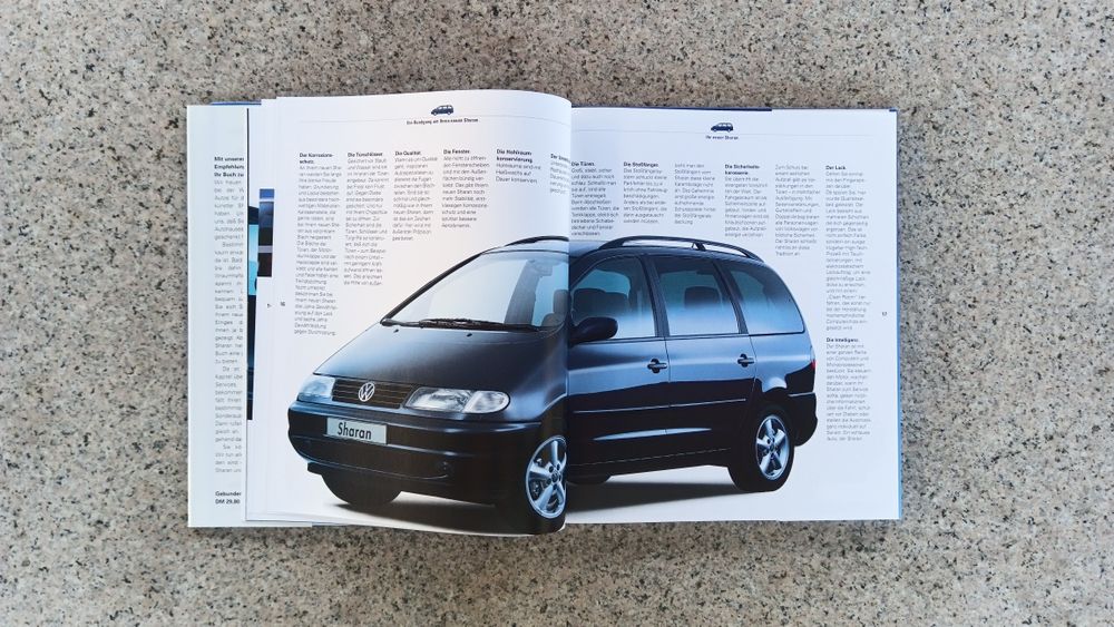 VW Volkswagen Sharan Ihr neuer Sharan Prospekt Książka
