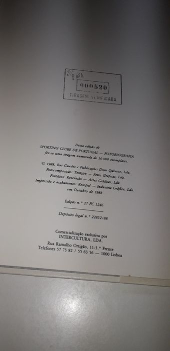 Sporting Clube de Portugal, Fotobiografia - Rui Guedes (Com Separata)