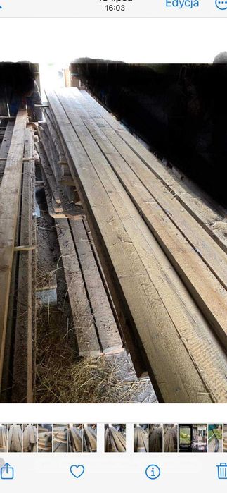 Sprzedam drewno konstrukcyjne— np. na więźbę dachową meble, drzwi itp.