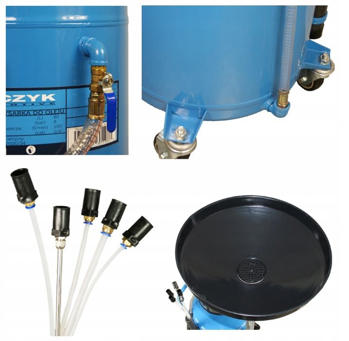 Zlewarko - Wysysarka Odsysarka oleju ze zbiornikiem 80l i 10l Kupczyk