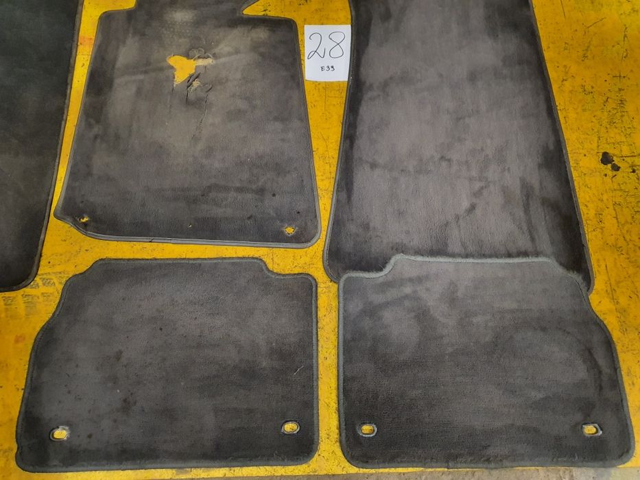 BMW E39 Czarne Dywaniki Wycieraczki Oryginał BMW Welur 28 Części BMA