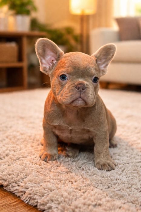 Bulldog Frances femea isabella  2 meses