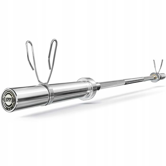 Gryf prosty olimpijski gładki 120cm 50mm sztanga chromowany