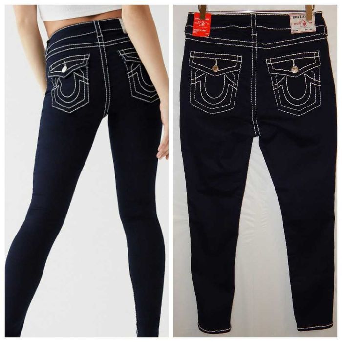 Джинсы женские из стрейч денима True Religion Jennie Curvy Skinny