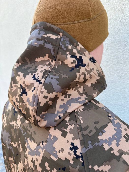 Куртка ЗИМНЯЯ ПИКСЕЛЬ ЗСУ! Бушлат СофтШелл Omni-Heat! куртка