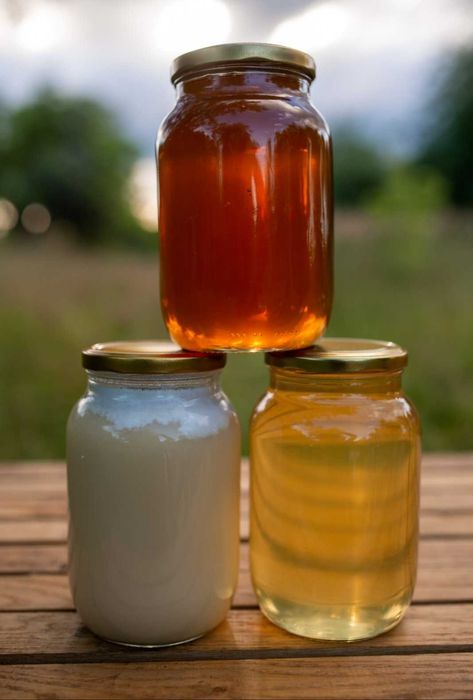 Мед акацієвий липовий гречаний мед в сотах пилок перга vtl