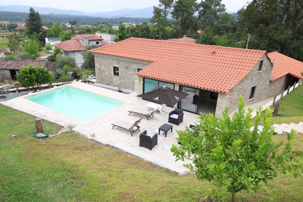 BCL18V3 bonita casa rústica c/ piscina, local sossegado, vista panorâmica