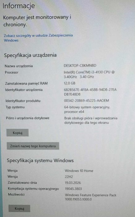 Komputer DELL Optiplex 9020 AIO