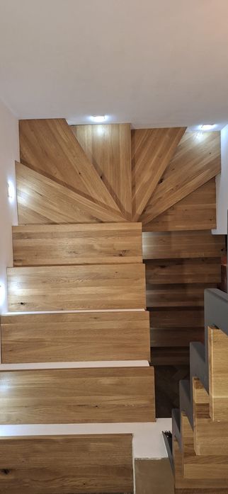 Stopnie Dąb Jesion schody drewniane