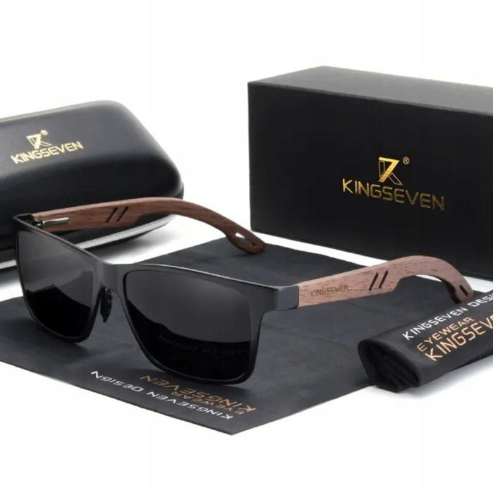 Okulary Męskie Przeciwsłoneczne Kingseven + Etui