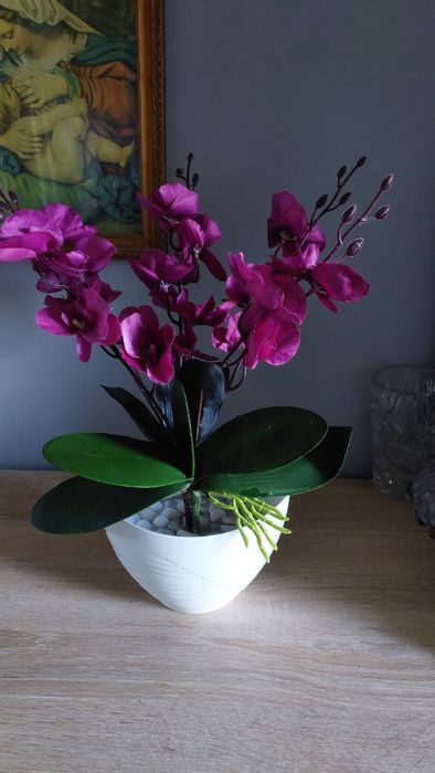 Nowe storczyki pięcio-pędowe sztuczne kwiaty storczyk