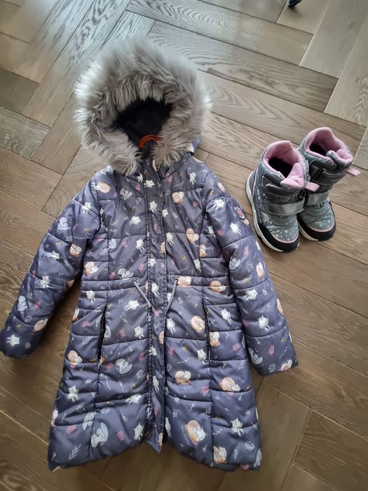 Kurtka zimowa dla dziewczynki Smyk  cool club 134