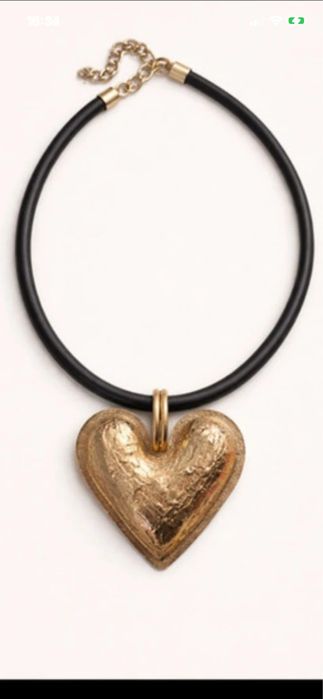 Naszyjnik zlote serce