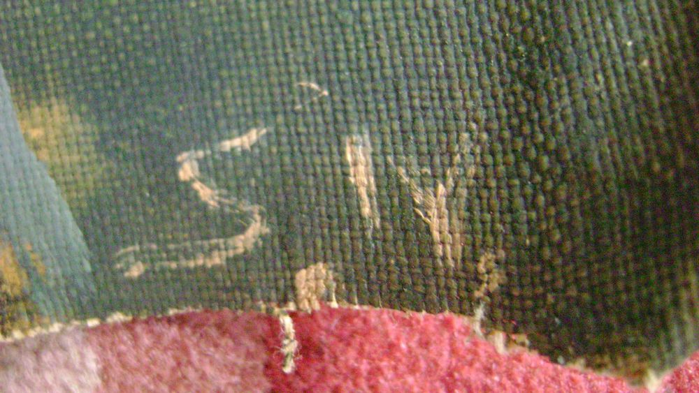 Starocie z PRL Obraz olejny na płótnie bez ramy przedwojenny sygnowany