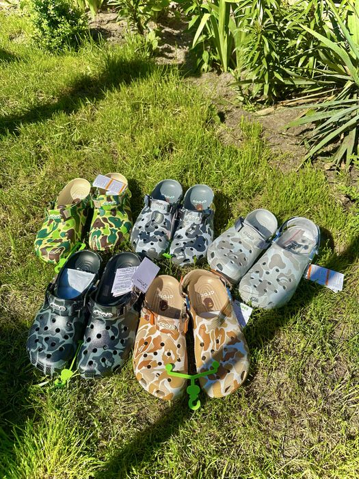 Crocs  x Варе тапочки,крокси бейп,тапки,crocs а bathing ape