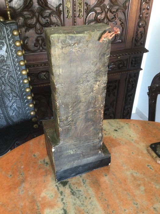 Escultura Candeeiro Cerâmica Decorativa de Coimbra 44 cm Marcada