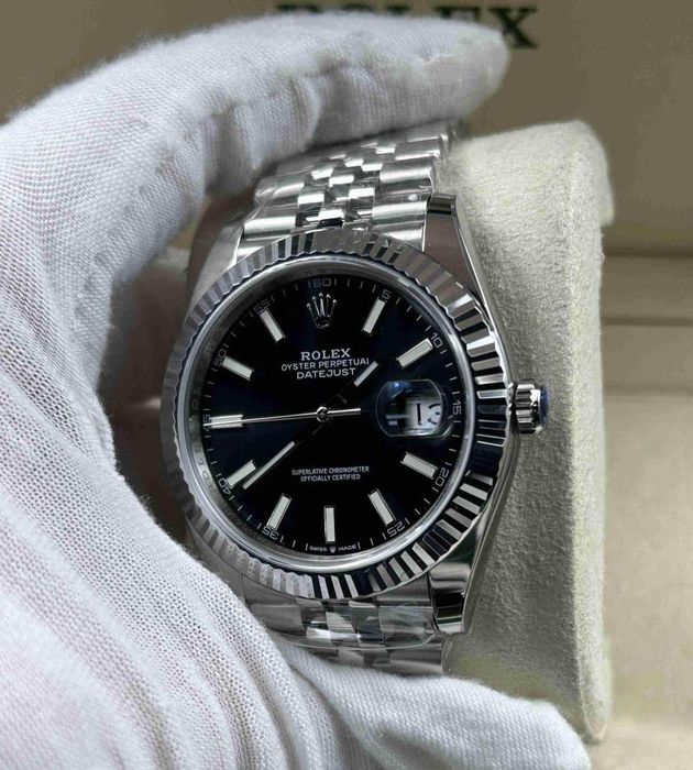 Rolex Datejust Jubilee Black Dial 41mm Ref116334 3235 Movement