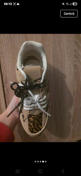 Tenisówki wzór panterka