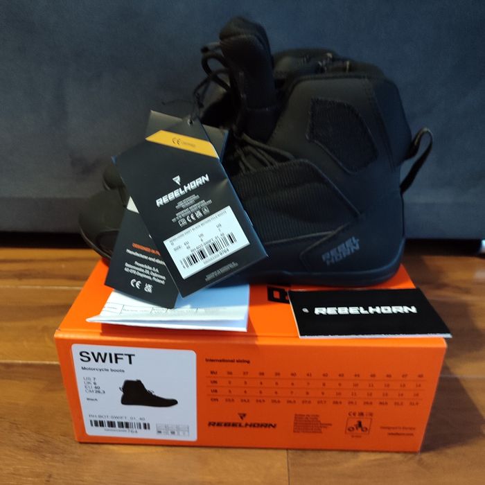 Buty motocyklowe Rebelhorn Swift czarne