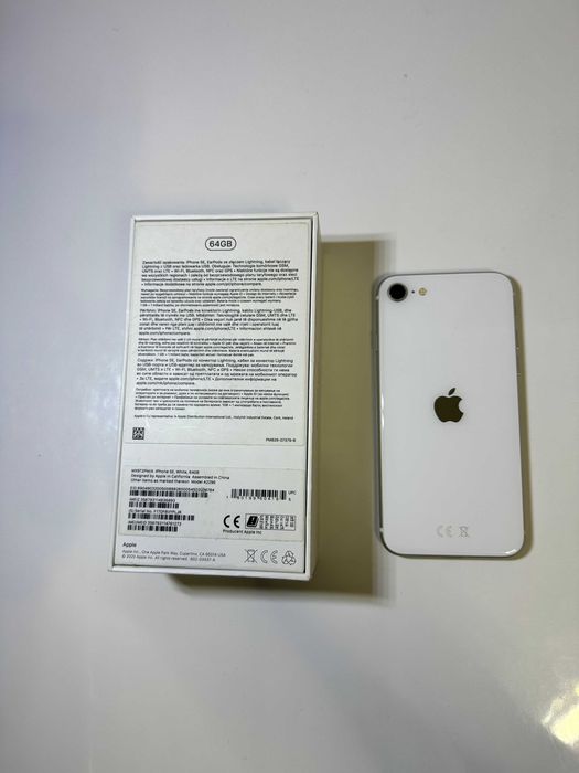 Iphone SE White IDEAŁ 85% Baterii 64gb