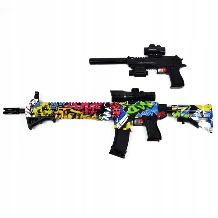 Wielki Karabin Automatyczny Na Kulki Żelowe Wodne Orbeez Pistolet Zest