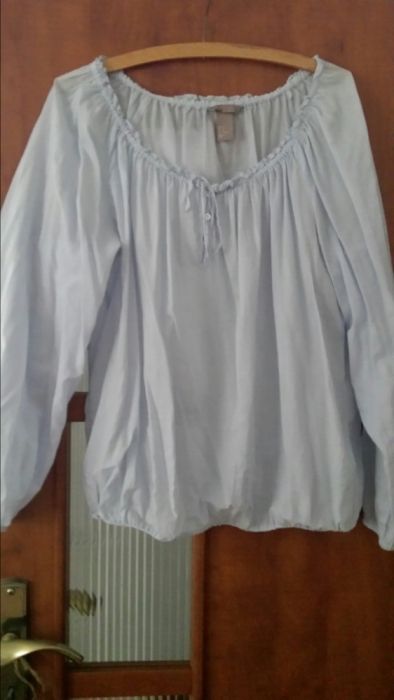 bluzka niebieska -bawełna