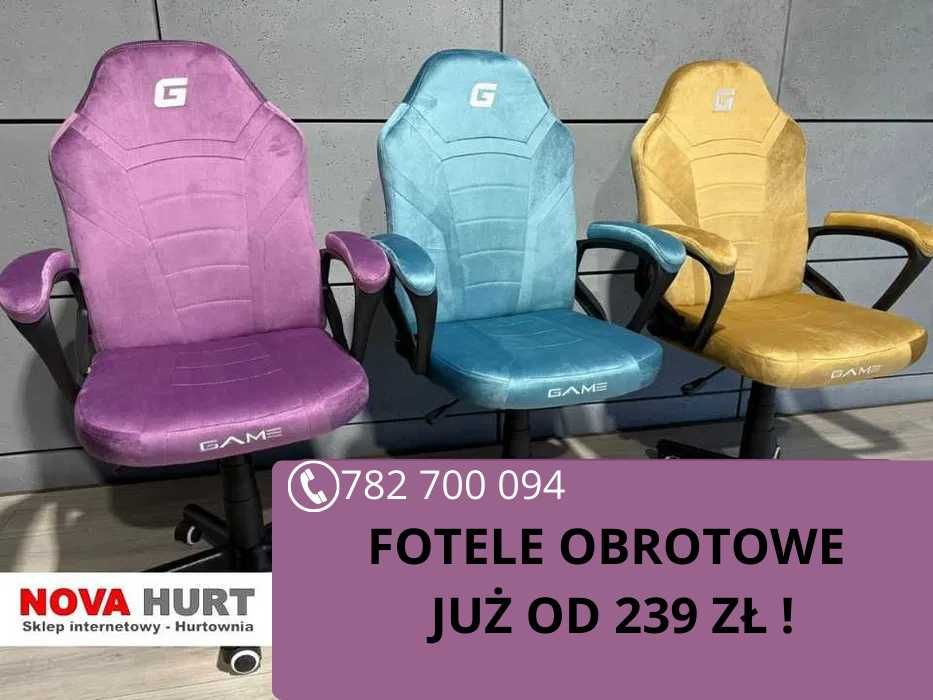 Fotel biurowy GAMINGOWY NOWY obrotowy krzesło do biurka Lugano