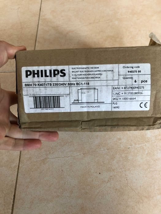 Ballast BMH 70 K407 ITS 230/240V 50Hz BC1-118