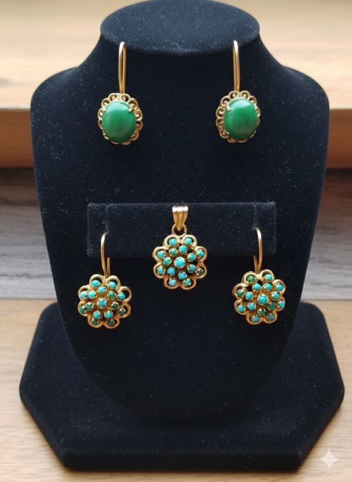 Золотые серьги 583,585 проба,рубин,александрит