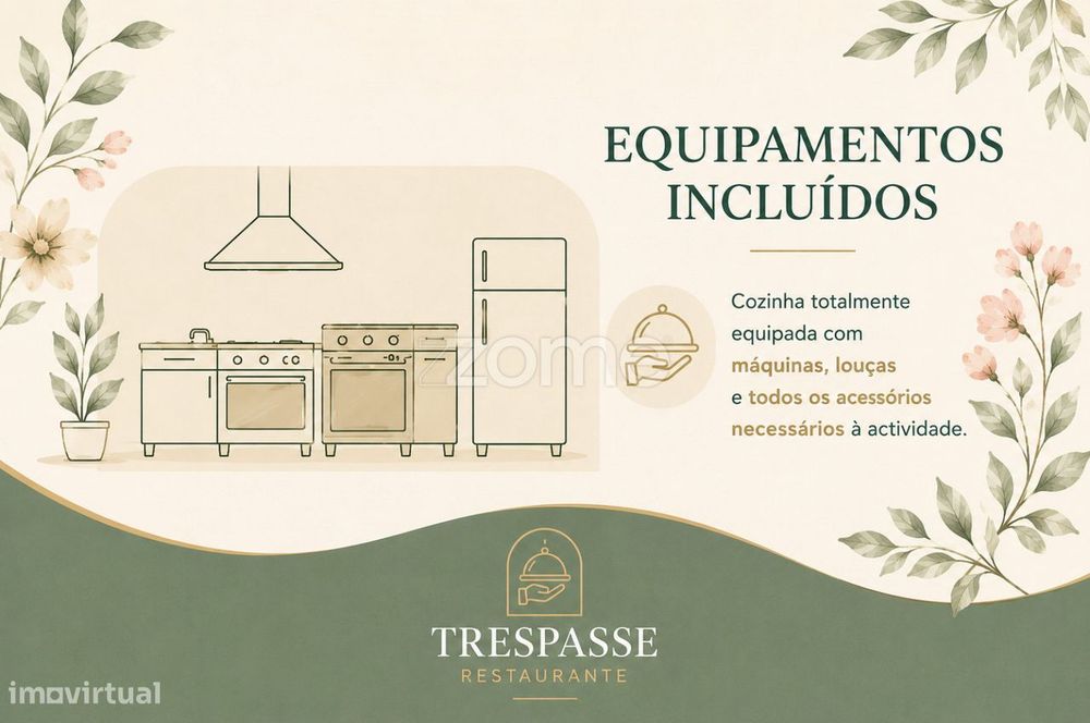 Trespasse Restaurante no Centro da cidade Braga