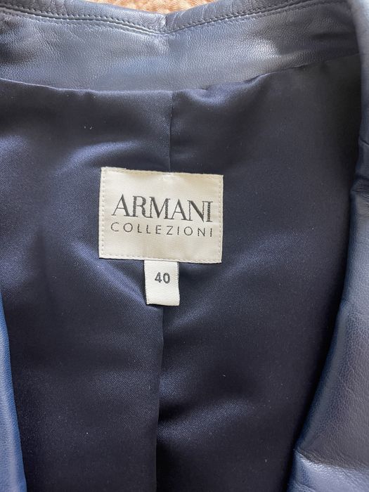 Casaco de couro pele Armani Collezioni