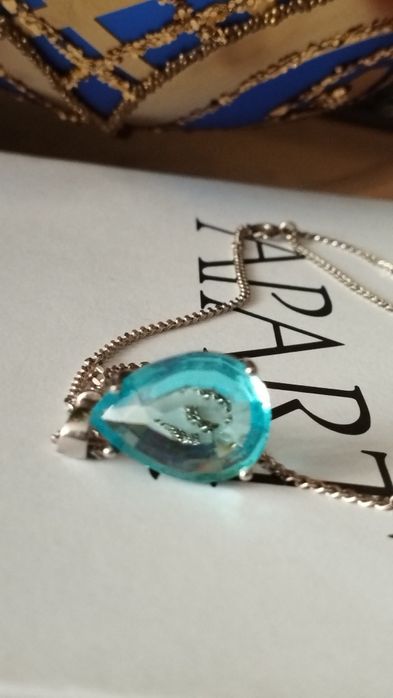 Wisiorek srebrny 925 z topazem