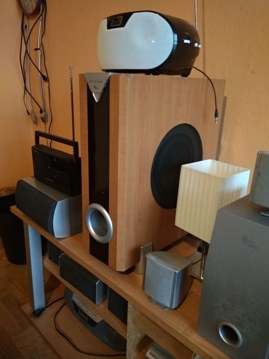 wieża ,radio, kolumny,czytaj opis