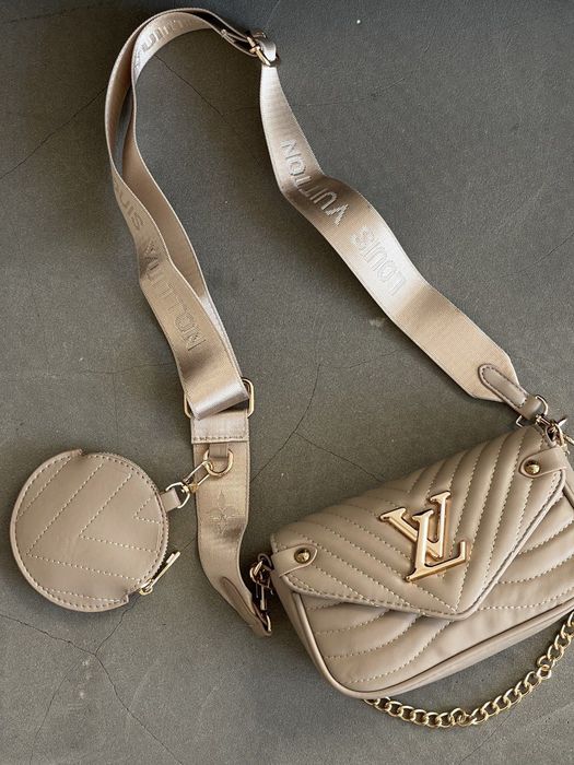 Сумка Louis Vuitton Wave / сумочка луї віттон бежева