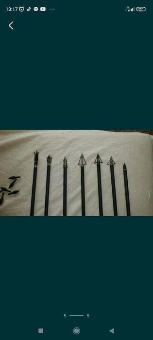 Strzały ,bełty do łuku lub kuszy 22 cale