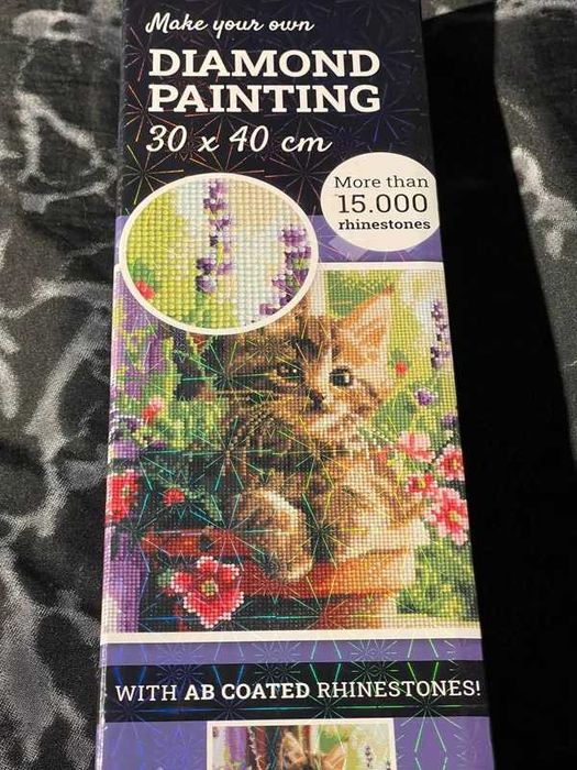 Diamond painting - kot - 30x40