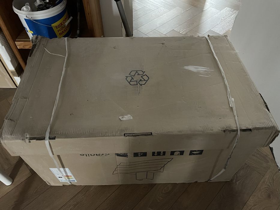 Okap nowy szklany czarny stan idealny