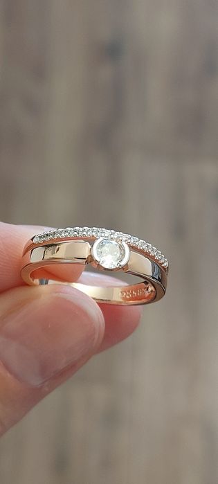 Pierścionek Różowe złoto gr.585 WYPRZEDAŻ!!!