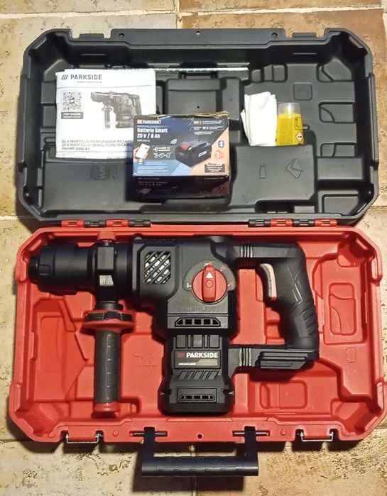 Martelo perfurador 5,8 Joules Parkside Performance 20V