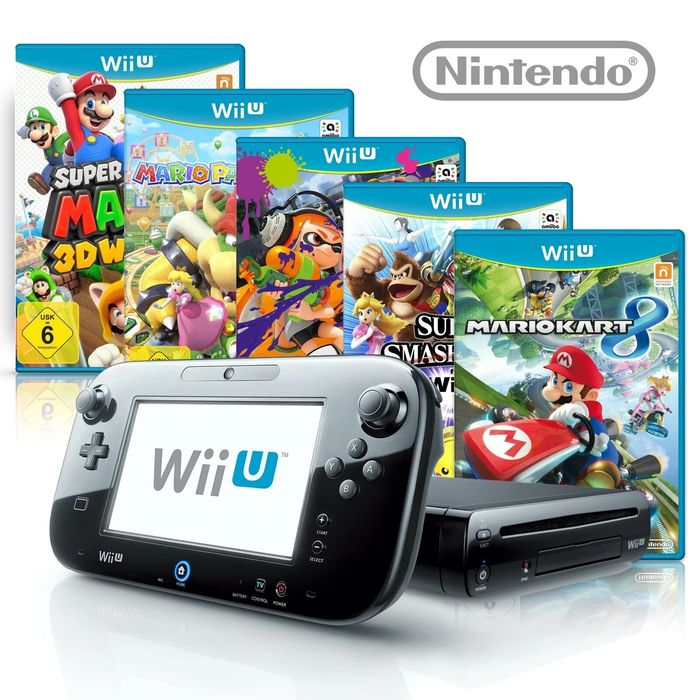 Konsola WiiU wersja Premium Eu plus wszystkie gry!!!HDD, 3X pad, kierownica