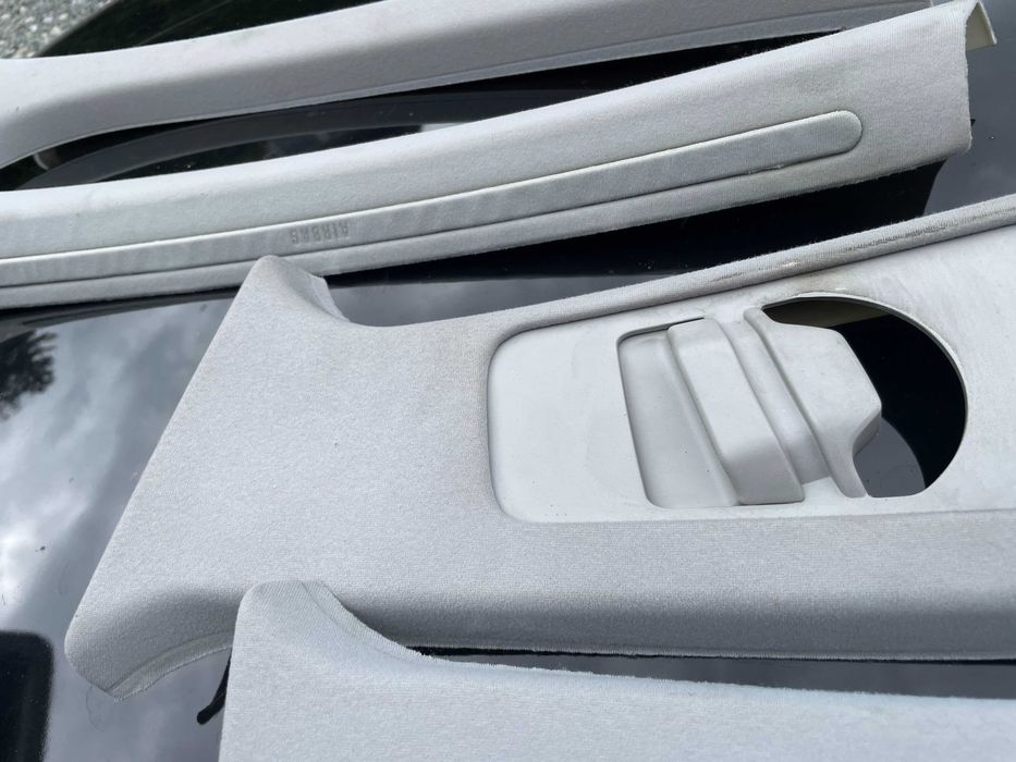Bmw 3 e46 sedan podsufitka z szyberdachem słupki A B  komplet jasny