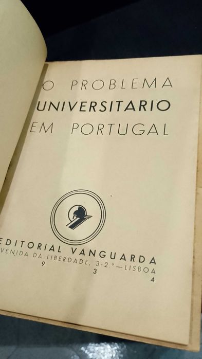O Problema Universitário em Portugal 1934