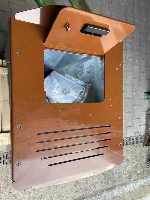 Piec powietrzny ekologiczny na pellet HELENA 8 kW Brązowy A++