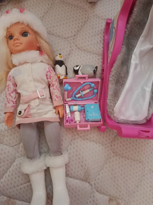 Nancy veterinária e trenó