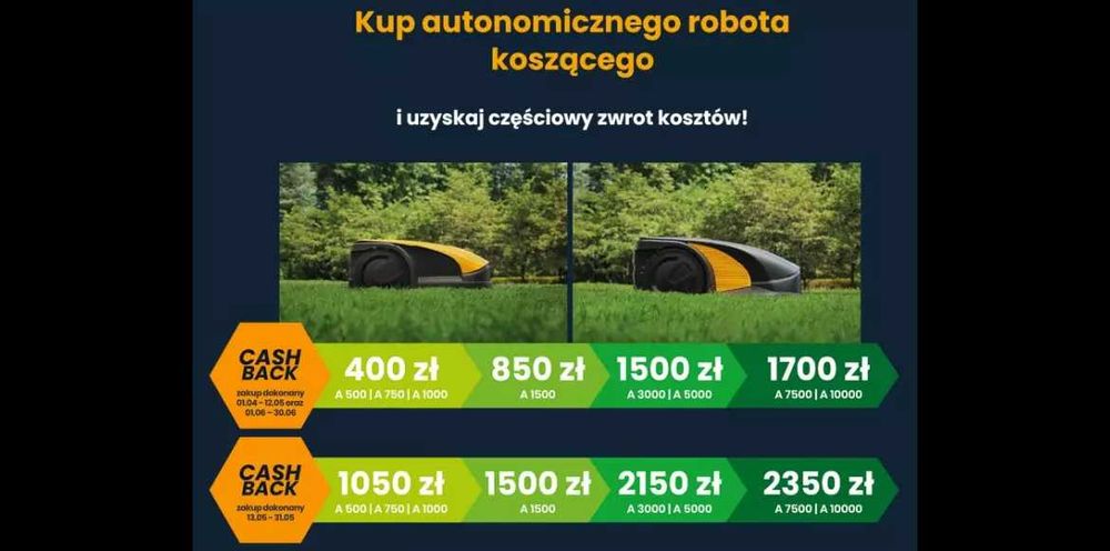 Stiga A 750 robot koszący nowy z możliwością montażu DO 900m2 TRAWNIKA