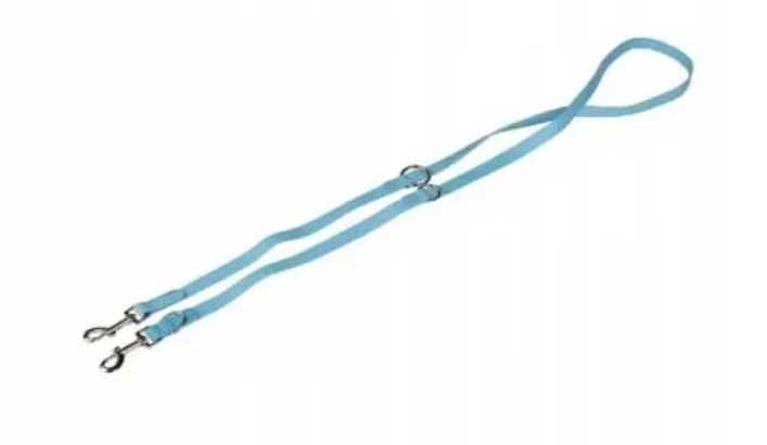 ZESTAW obroża+smycz ze skóry ekologicznej ROZ. M