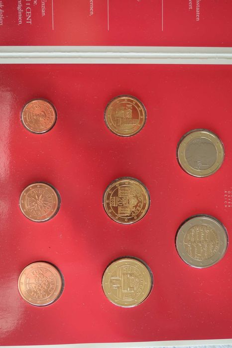 Carteira Moedas EURO Coins - ÁUSTRIA (Vários Anos)